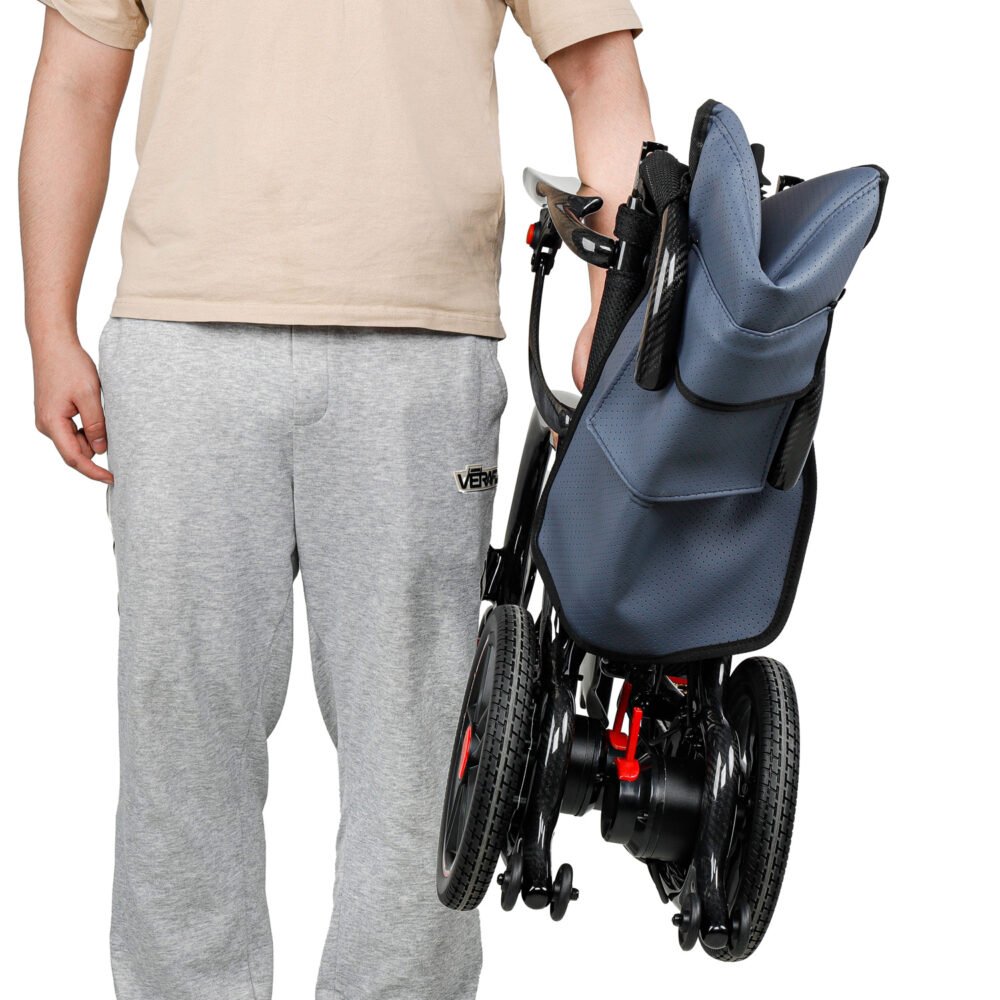 Passionspot Energy Carbon Fiber Folding Power Wheelchair - Image 2