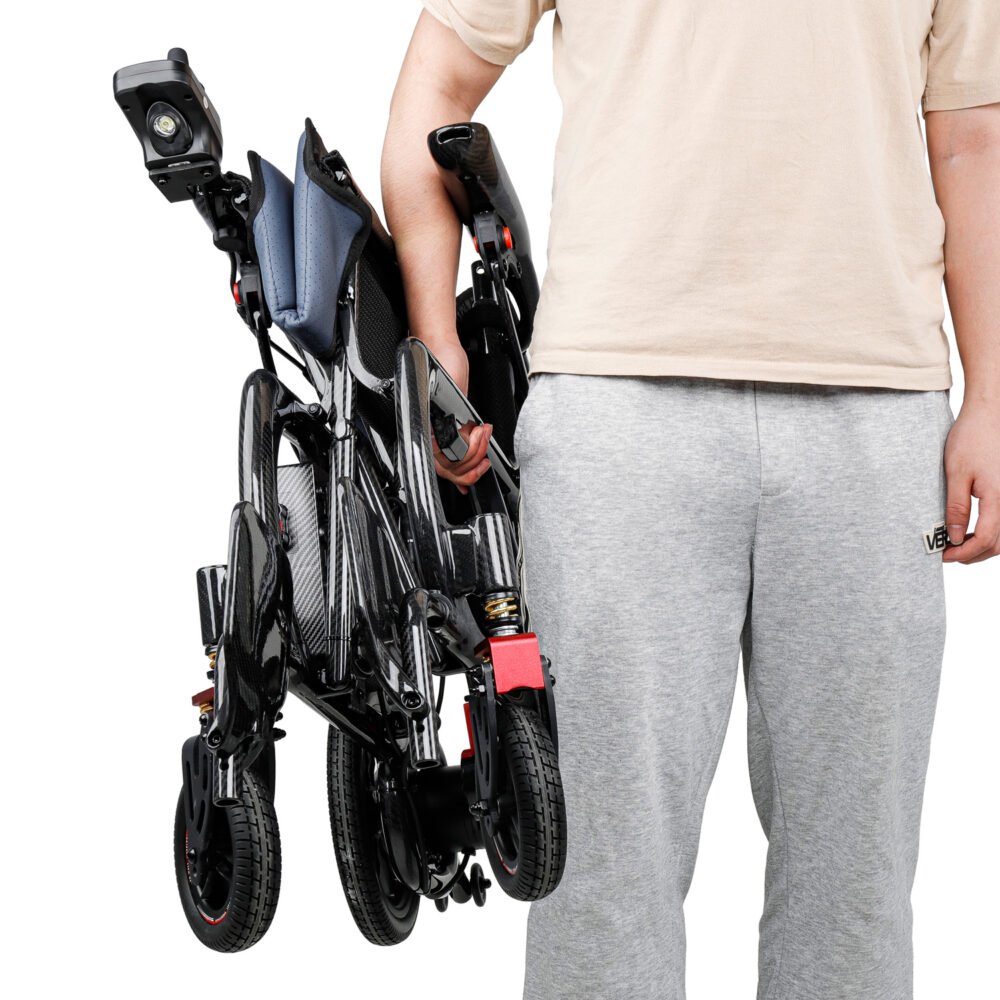 Passionspot Energy Carbon Fiber Folding Power Wheelchair - Image 7